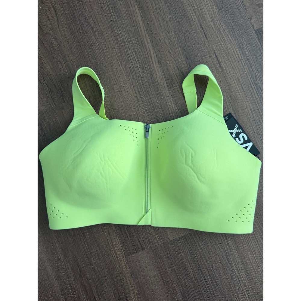 Victoria's Secret Featherweight Max Front-Close Sports Bra Neon Green Yellow36DD